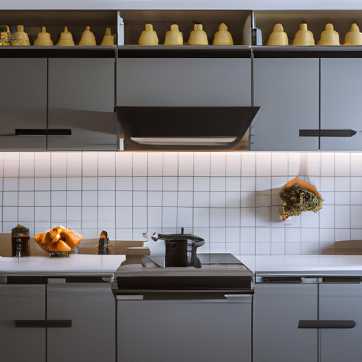 תמונה של מטבח מודרני ששופץ לאחרונה בעיצוב אלגנטי וחומרים איכותיים